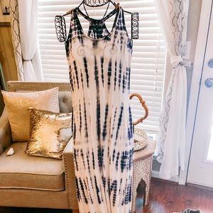 Tie dye maxi dress